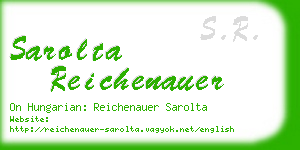 sarolta reichenauer business card
